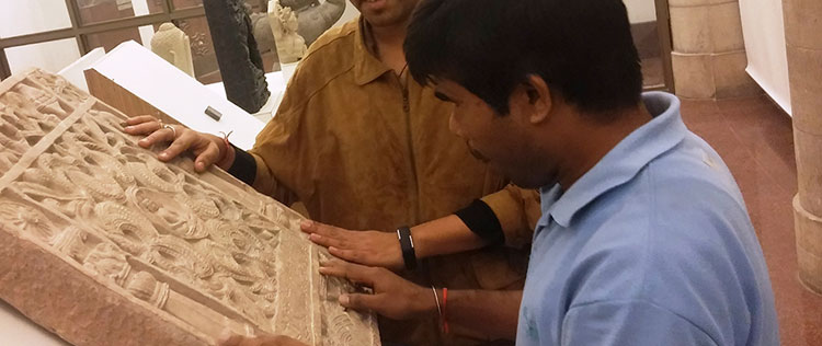 Special Tactile Experience for Visually Disabled Tourists in City Palace Museum