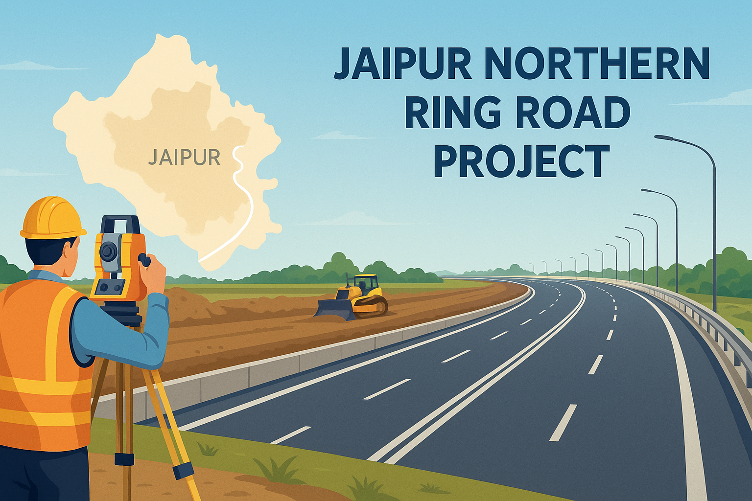 Jaipur Northern Ring Road Project Begins on Ground: 99 km Stretch to Pass Through 200 Villages