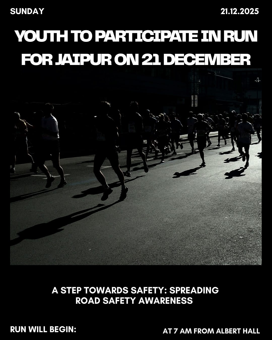 Youth to Participate in Run for Jaipur on 21 December