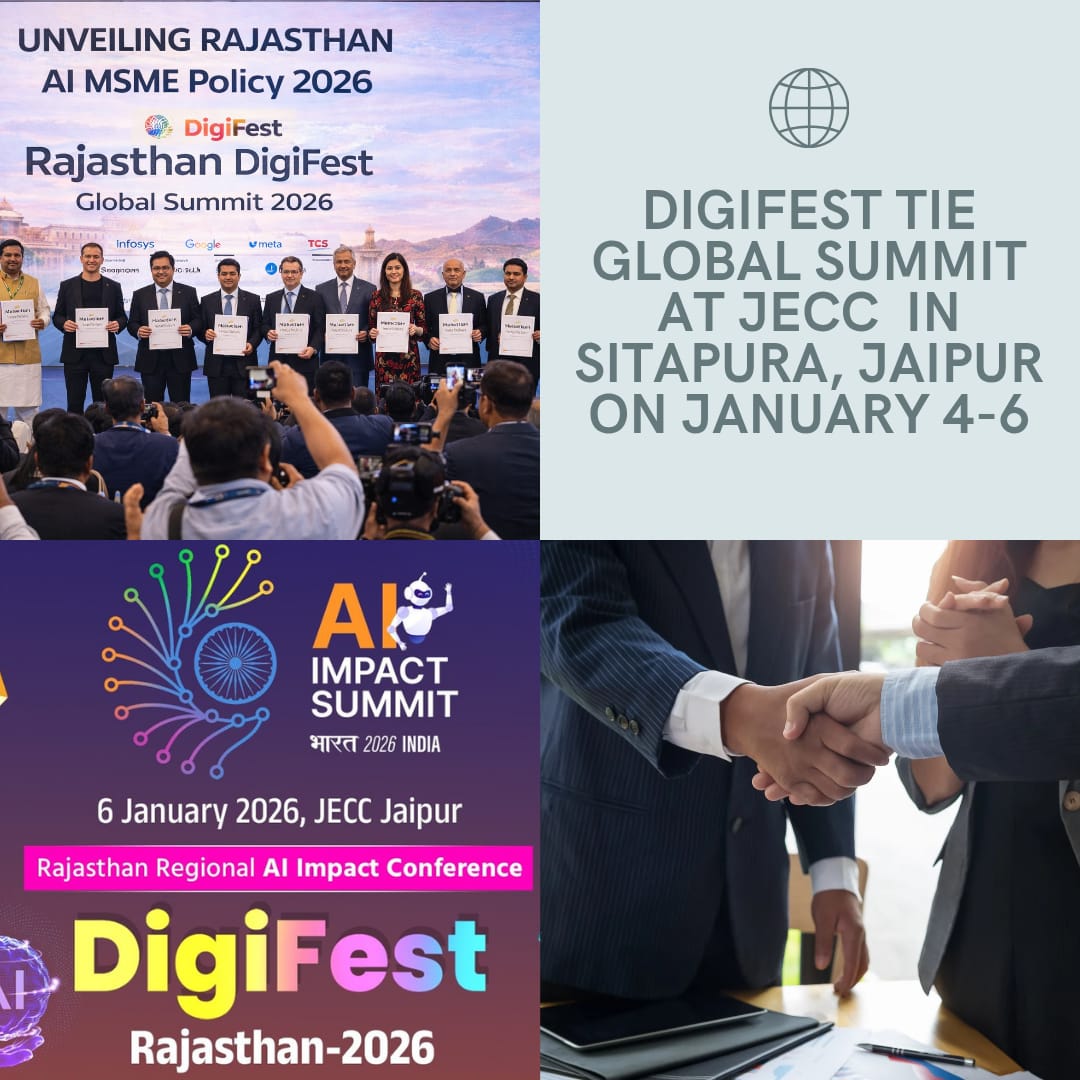 Digifest TIE Global Summit at JECC on January 4-6: Global tech and AI experts will visit Jaipur, former cricketer Sehwag will also attend