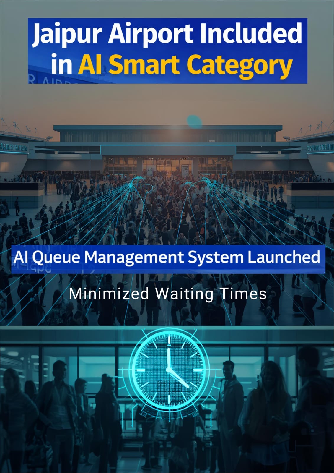 AI technology makes Jaipur Airport smart: Crowd management, reduced waiting times, and a seamless travel experience for passengers
