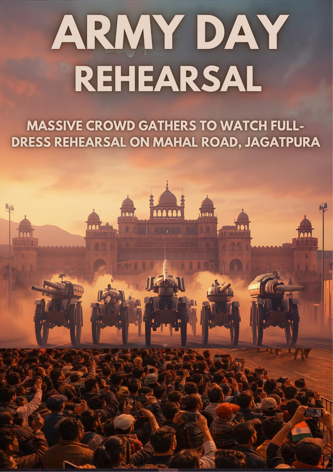 Army Day Rehearsal: Missiles, rocket systems, tanks and robotic soldiers display their strength