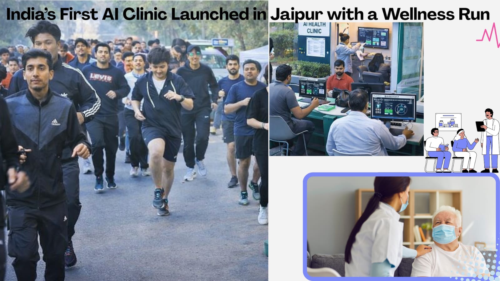 India’s First AI Clinic Launched in Jaipur with a Wellness Run