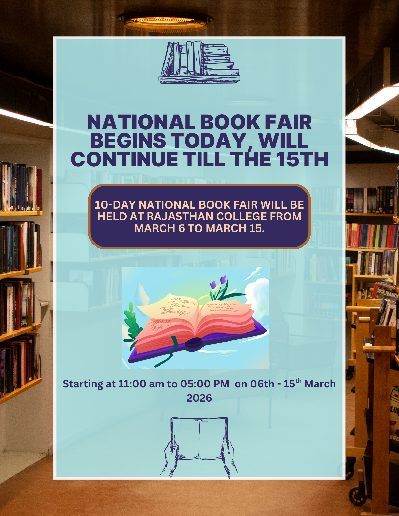 National Book Fair Begins Today, Will Continue Till the 15th