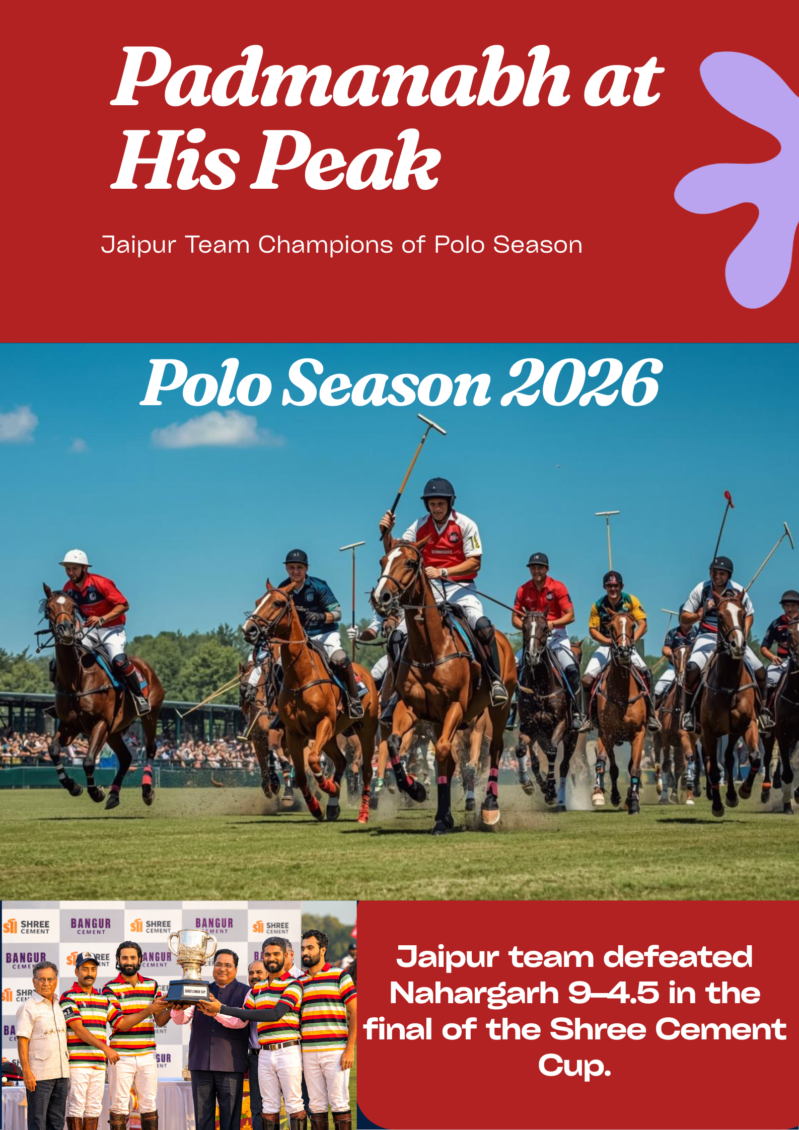 Polo Season 2026: Padmanabh at His Peak, Jaipur Team Becomes Champion