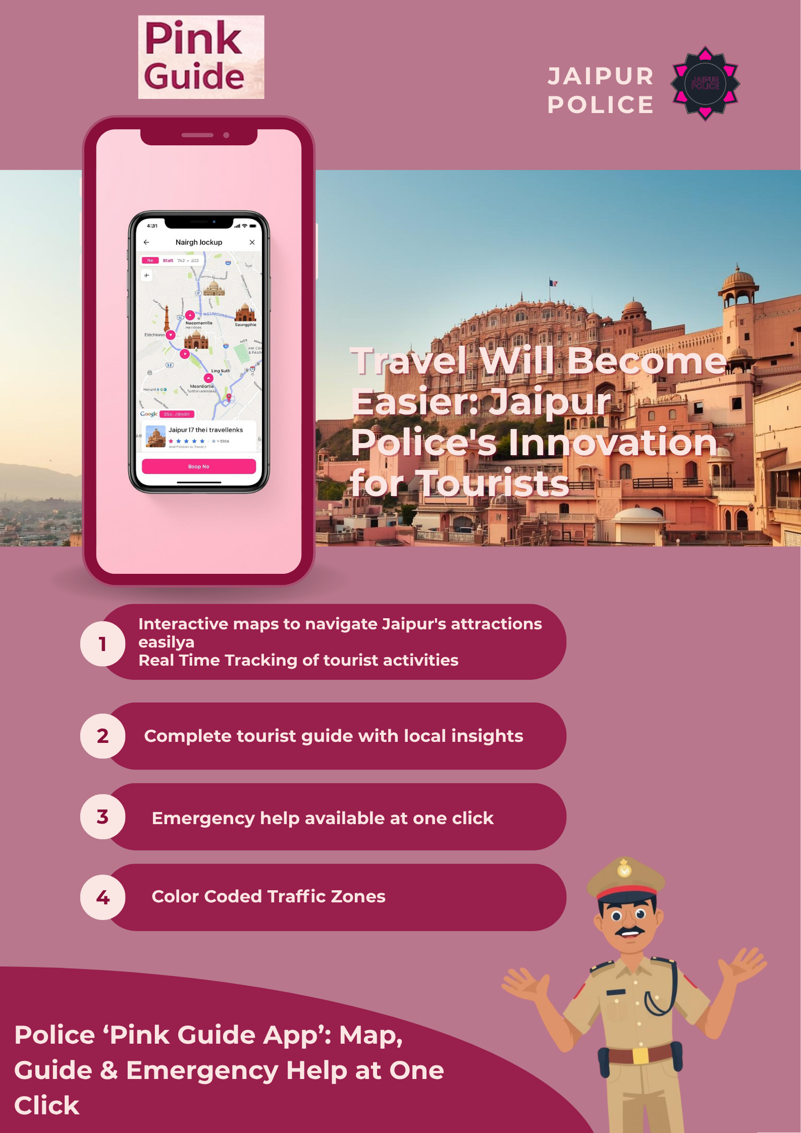Travel Will Become Easier: Jaipur Police’s Innovation for Tourists